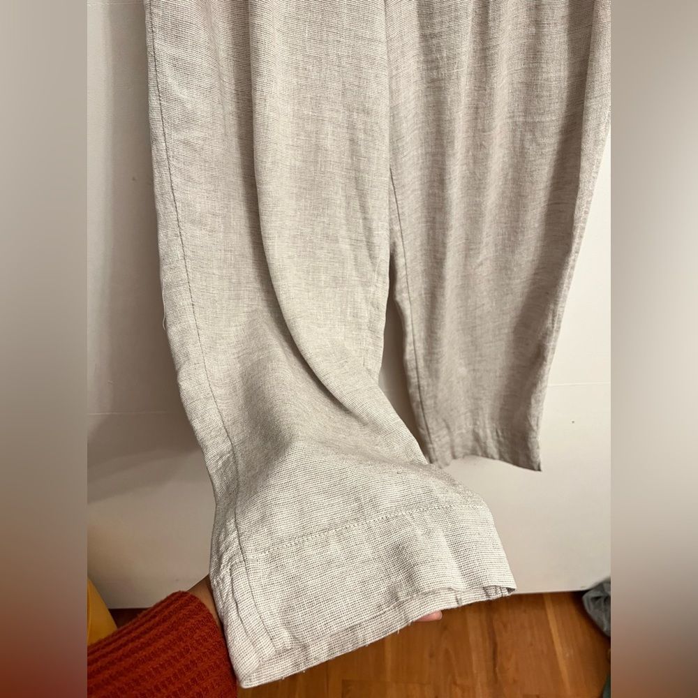 Loft linen blend high waisted straight pants - Picture 8 of 9
